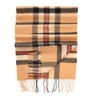 Edinburgh 100% Pure Cashmere Wide Scarf – Luxury Oversized Wrap - Thomson Camel - Heritage Of Scotland -