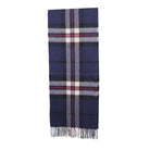 Edinburgh 100% Pure Cashmere Wide Scarf – Luxury Oversized Wrap - Thomson Navy - Heritage Of Scotland -
