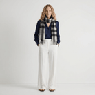 Edinburgh Cashmere Premium Lightweight Scarf - Soft Luxury Wrap - Bannockbane Silver - Heritage Of Scotland -