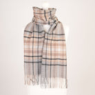 Edinburgh Cashmere Premium Lightweight Scarf - Soft Luxury Wrap - Carnival Check Uniform - Heritage Of Scotland -
