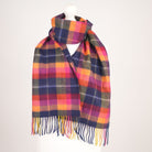 Edinburgh Cashmere Premium Lightweight Scarf - Soft Luxury Wrap - Galaxy Plaid Navy - Heritage Of Scotland -