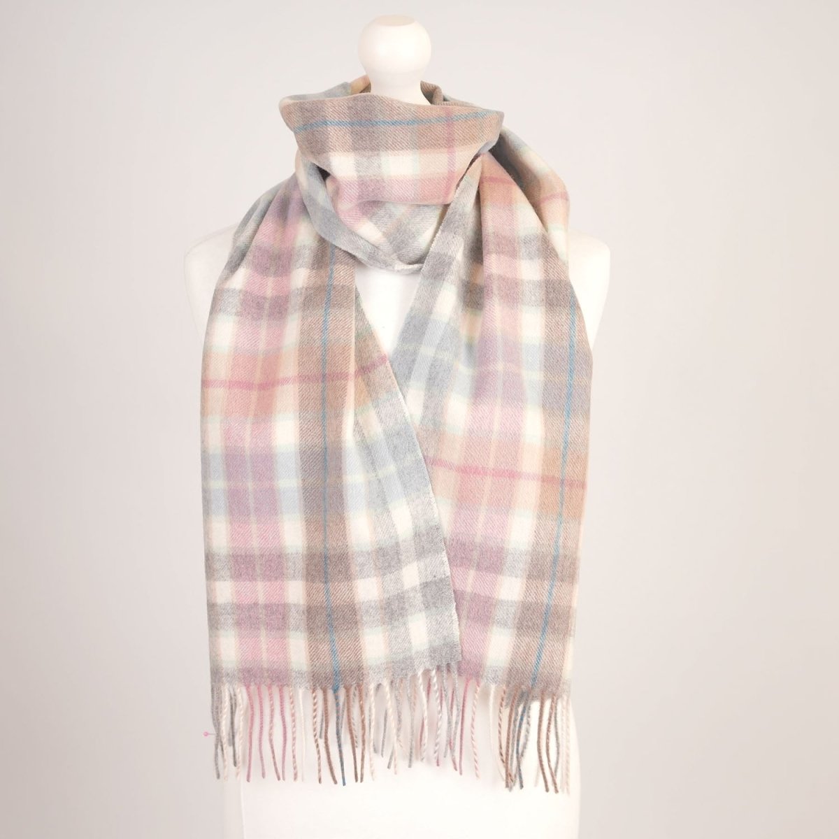 Edinburgh Cashmere Premium Lightweight Scarf - Soft Luxury Wrap - Mix Grey - Heritage Of Scotland -