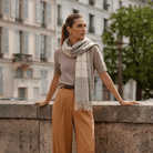 Edinburgh Cashmere Premium Lightweight Scarf - Soft Luxury Wrap - Newsome Grey - Heritage Of Scotland -