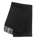 Edinburgh Cashmere Premium Lightweight Scarf - Ultra-Soft Luxury Wrap - Black - Heritage Of Scotland -