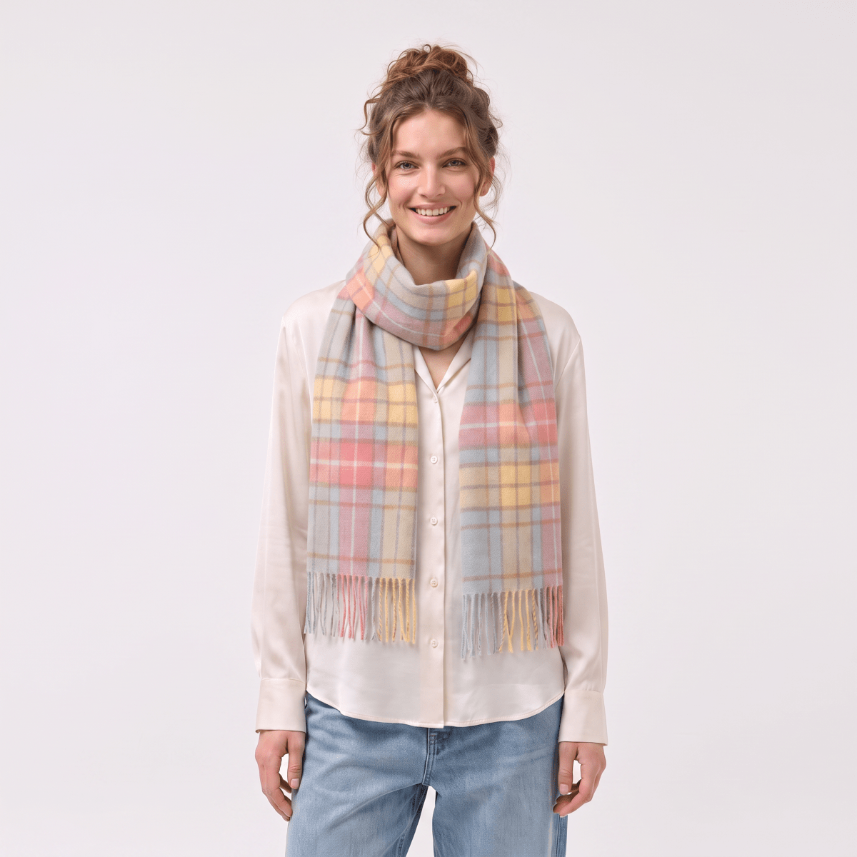Edinburgh Cashmere Premium Lightweight Scarf - Ultra-Soft Luxury Wrap - Buchanan Ancient - Heritage Of Scotland -