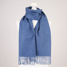 Edinburgh Cashmere Premium Lightweight Scarf - Ultra-Soft Luxury Wrap - Denim - Heritage Of Scotland -