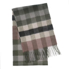 Edinburgh Cashmere Premium Lightweight Scarf - Ultra-Soft Luxury Wrap - Giant Chequer - Green - Heritage Of Scotland -