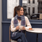 Edinburgh Cashmere Premium Lightweight Scarf - Ultra-Soft Luxury Wrap - Mackellar Mix Blue - Heritage Of Scotland -