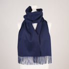 Edinburgh Cashmere Premium Lightweight Scarf - Ultra-Soft Luxury Wrap - Navy - Heritage Of Scotland -