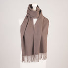 Edinburgh Cashmere Premium Lightweight Scarf - Ultra-Soft Luxury Wrap - Taupe - Heritage Of Scotland -