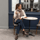 Edinburgh Cashmere Premium Lightweight Scarf - Ultra-Soft Luxury Wrap - Taupe - Heritage Of Scotland -