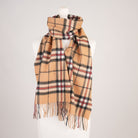 Edinburgh Cashmere Premium Lightweight Scarf - Ultra-Soft Luxury Wrap - Thomson Camel - Heritage Of Scotland -