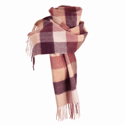 Edinburgh Cashmere Scarf 5 Square Tartan - Burgundy - Heritage Of Scotland - 5 SQUARE TARTAN - BURGUNDY / One Size