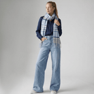 Edinburgh Cashmere Scarf Chequer Tartan - Glacier/Light Grey - Heritage Of Scotland -