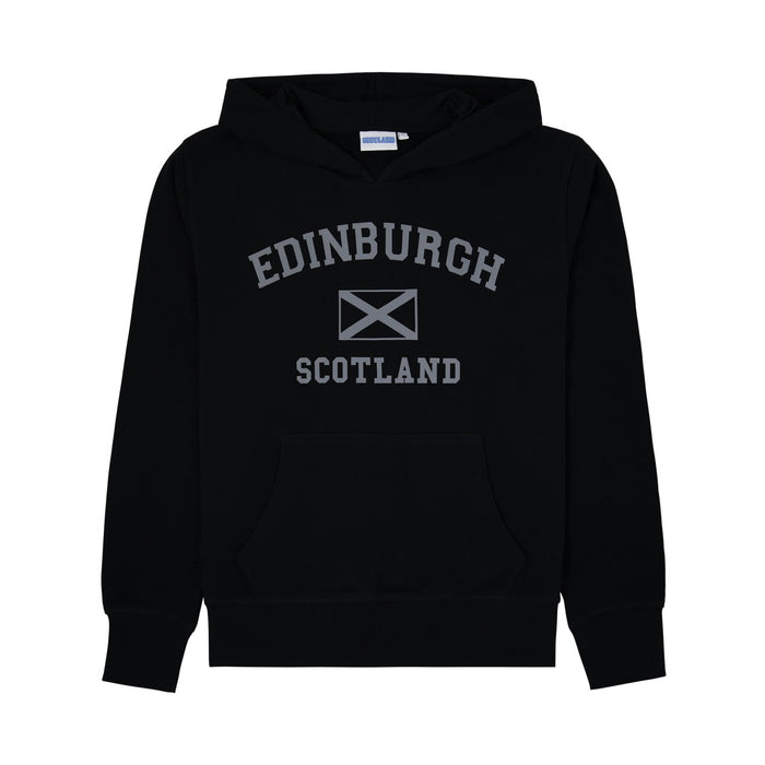 Edinburgh Harvard Reflective Hoodie - Heritage Of Scotland - BLACK
