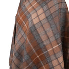 Edinburgh Lambswool Long Tartan Cape - Buchanan Natural - Heritage Of Scotland -