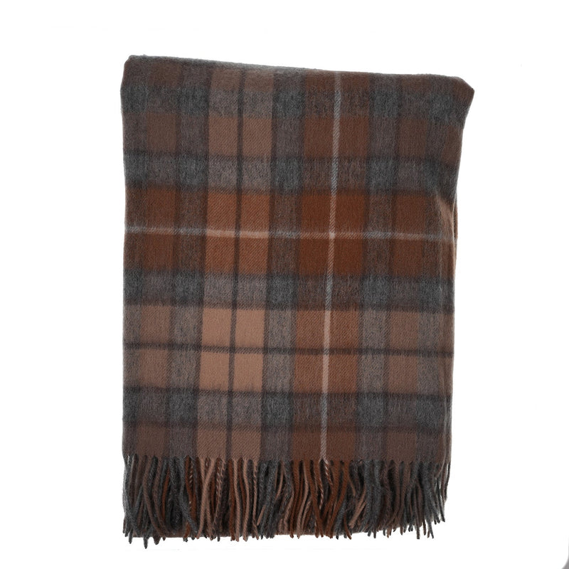 Edinburgh Lambswool Long Tartan Cape Buchanan Natural - Heritage Of Scotland - BUCHANAN NATURAL