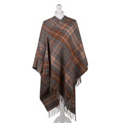 Edinburgh Lambswool Long Tartan Cape Buchanan Natural - Heritage Of Scotland - BUCHANAN NATURAL