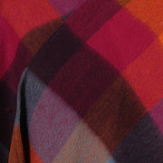 Edinburgh Lambswool Long Tartan Cape - Heritage Of Scotland - CHECKERS - ORANGE/PINK
