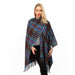 Edinburgh Lambswool Long Tartan Cape Cragg Check Ginger - Heritage Of Scotland - CRAGG CHECK GINGER