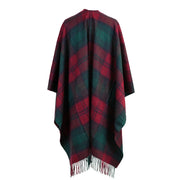 Edinburgh Lambswool Long Tartan Cape - Lindsay - Heritage Of Scotland - LINDSAY