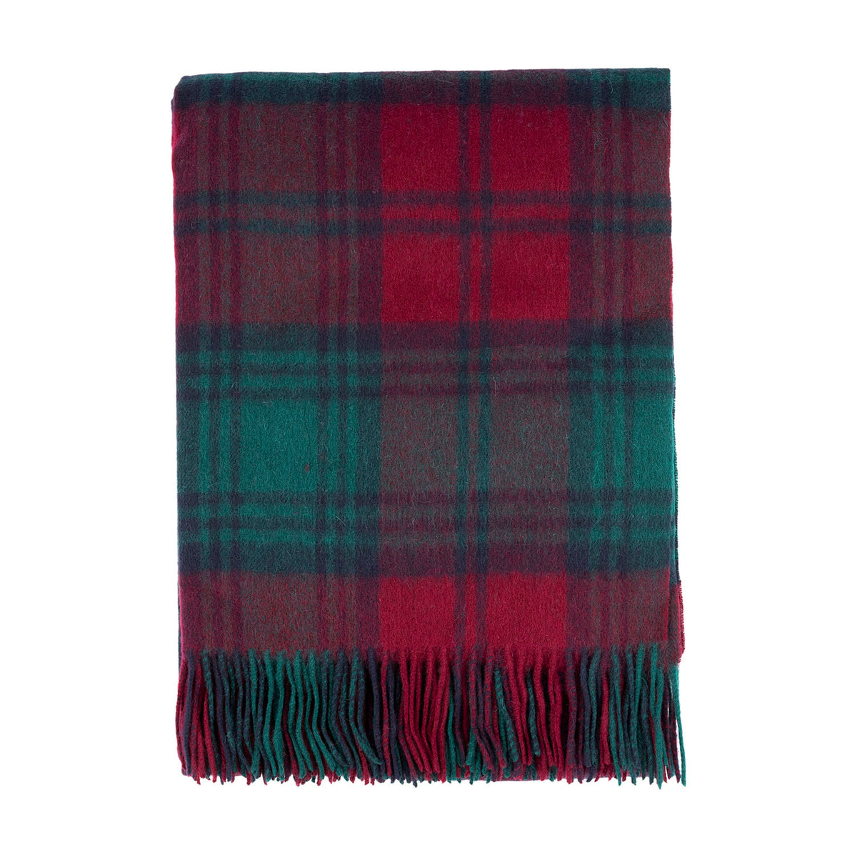 Couverture Tartan écossaise – Lindsay – Laine Mélangée, Jeté De Canapé, Lavable Machine