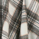Edinburgh Lambswool Long Tartan Cape - Royal Stewart Vintage Duck Egg - Heritage Of Scotland -