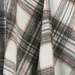 Edinburgh Lambswool Long Tartan Cape - Royal Stewart Vintage Duck Egg - Heritage Of Scotland -
