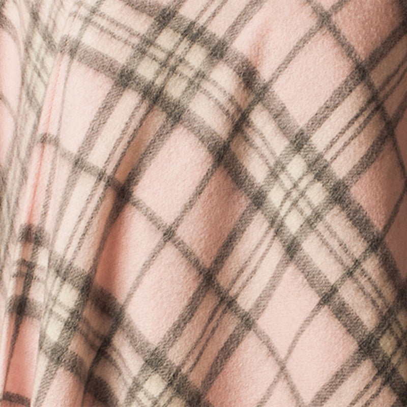 Edinburgh Lambswool Long Tartan Cape Thomson Pale Pink - Heritage Of Scotland - THOMSON PALE PINK