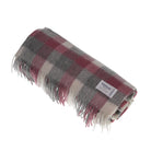 Edinburgh Lambswool Stole - Heritage Of Scotland - BIG CHECK 27587 MUTED WHITE/PINK