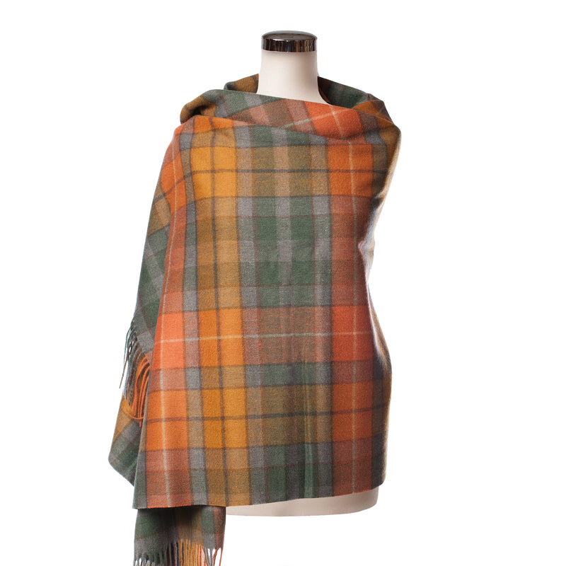 Edinburgh Lambswool Stole Buchanan Antique - Heritage Of Scotland - BUCHANAN ANTIQUE