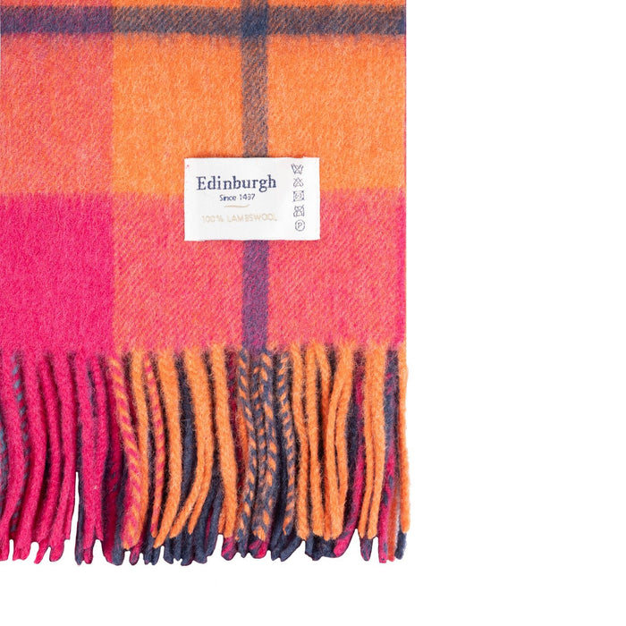 Edinburgh Lambswool Stole Mill Check Jazz - Heritage Of Scotland - MILL CHECK JAZZ