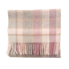 Edinburgh Lambswool Tartan Stole - Soft Luxury Check Wrap with Fringe - Artillery Check Light Pink - Heritage Of Scotland -