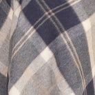 Edinburgh Lambswool Tartan Stole - Soft Luxury Check Wrap with Fringe - Bannockbane Silver - Heritage Of Scotland -