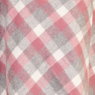 Edinburgh Lambswool Tartan Stole - Soft Luxury Check Wrap with Fringe - Big Check Muted White and Pink - Heritage Of Scotland -