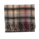 Edinburgh Lambswool Tartan Stole - Soft Luxury Check Wrap with Fringe - Dress Black - Heritage Of Scotland -