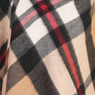 Edinburgh Lambswool Tartan Stole - Soft Luxury Check Wrap with Fringe - Exploded Thomson Camel - Heritage Of Scotland -