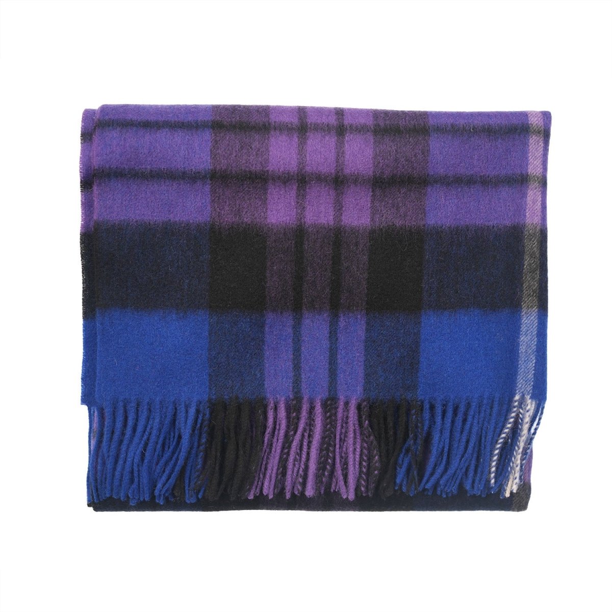 Edinburgh Lambswool Tartan Stole - Soft Luxury Check Wrap with Fringe - Heritage Of Scotland - Heritage Of Scotland -