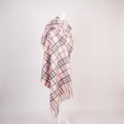 Edinburgh Lambswool Tartan Stole - Soft Luxury Check Wrap with Fringe - Thomson Pale Pink - Heritage Of Scotland -