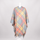 Edinburgh Long Lambswool Tartan Cape – Premium Plaid Wrap - Buchanan Acient - Heritage Of Scotland -