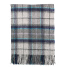 Edinburgh Long Lambswool Tartan Cape – Premium Plaid Wrap - Tweed Tartan Dover - Grey Check - Heritage Of Scotland -