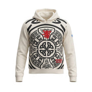 Edinburgh Scotland Celtic Knot Hoodie – Cream | Heritage Inspired Hooded Sweatshirt - Heritage Of Scotland - S