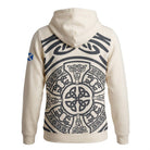 Edinburgh Scotland Celtic Knot Hoodie – Cream | Heritage Inspired Hooded Sweatshirt - Heritage Of Scotland - S