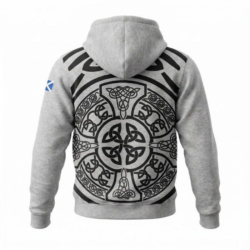 Edinburgh Scotland Celtic Knot Hoodie – Grey | Heritage Inspired Hooded Sweatshirt - Heritage Of Scotland - S