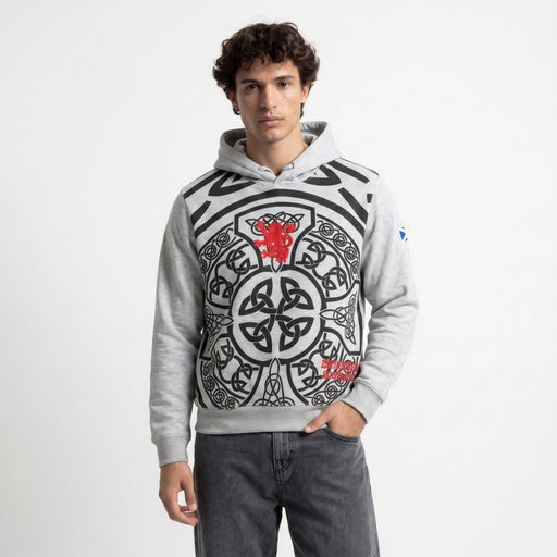 Edinburgh Scotland Celtic Knot Hoodie – Grey | Heritage Inspired Hooded Sweatshirt - Heritage Of Scotland - S