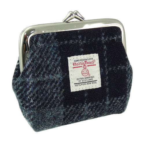 Eigg Coin Purse Grey/Black Tartan - Heritage Of Scotland - GREY/BLACK TARTAN