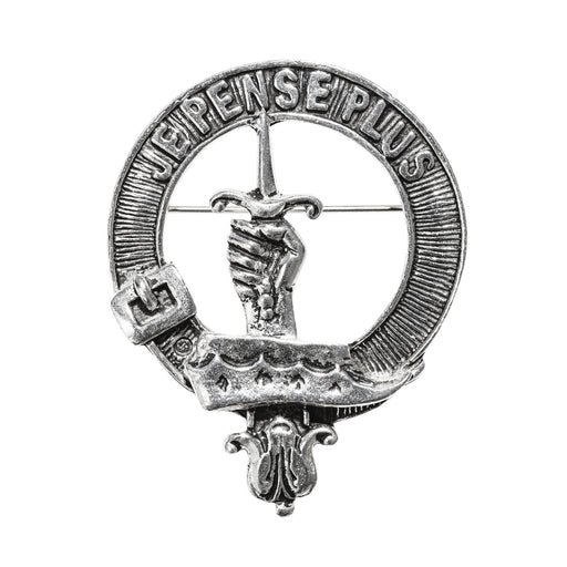 Erskine Clan Badge, Kilt Pin, Lapel Pin, Cufflinks, Keyring/Key Fob & Gift Set — Fine Pewter by Art Pewter — Made in Scotland (Shiny Finish) - Heritage Of Scotland - Badge