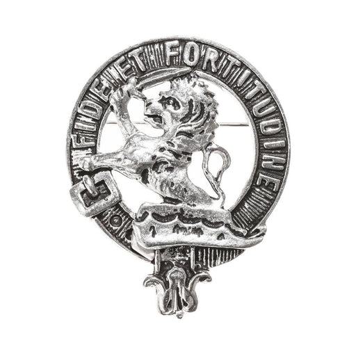 Farquharson Clan Badge, Kilt Pin, Lapel Pin, Cufflinks, Keyring/Key Fob & Gift Set — Fine Pewter by Art Pewter — Made in Scotland (Shiny Finish) - Heritage Of Scotland - Badge