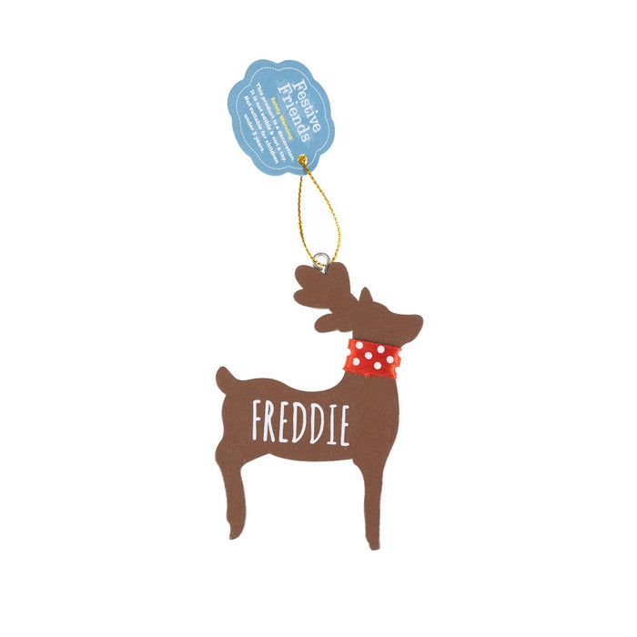 Festive Deer Decoration Freddie - Heritage Of Scotland - FREDDIE