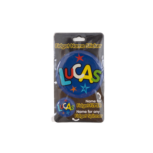 Fidget Flyer Name Stickers Lucas - Heritage Of Scotland - LUCAS